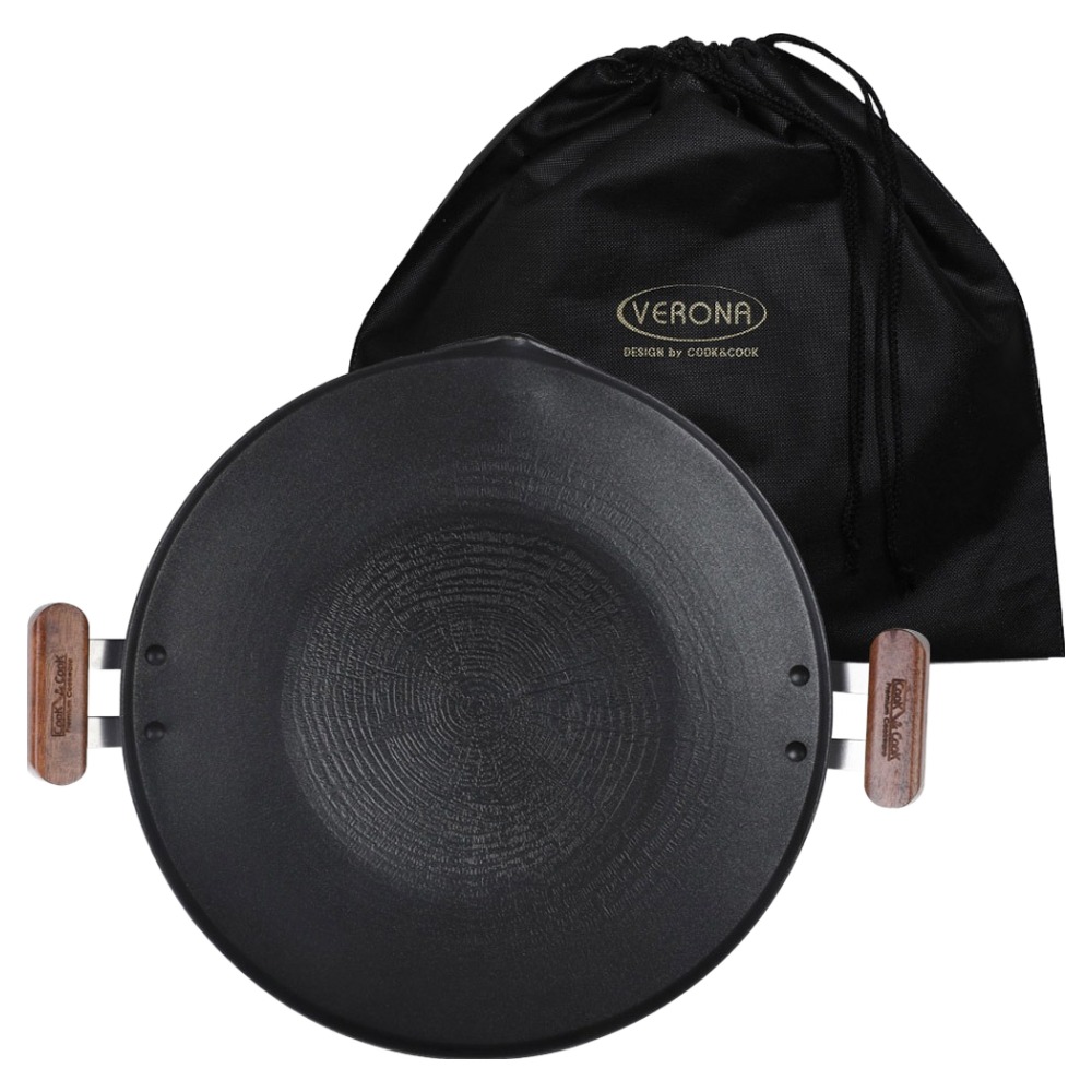 쿡앤쿡 인덕션 국산 베로나 초경량 멀티 그리들팬 + 전용가방, 35cm, 1개 35,900원