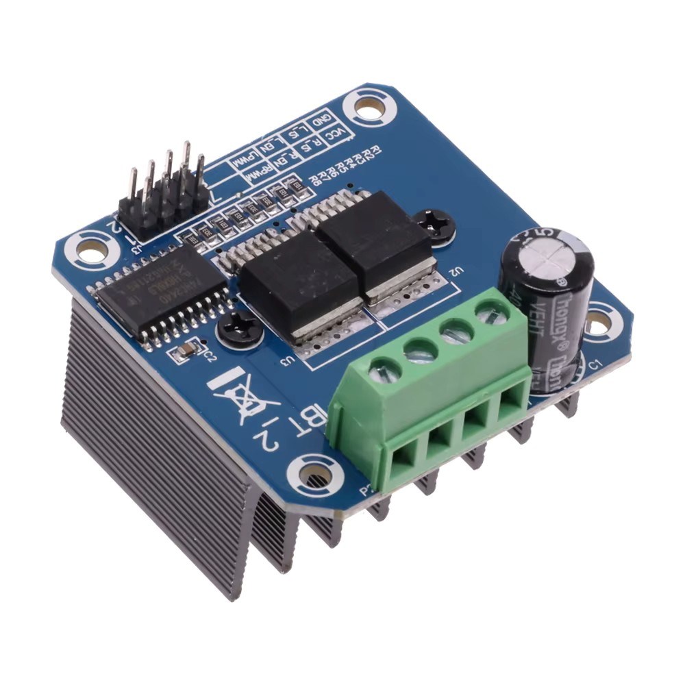 BTS7960 H-브릿지 43A 고출력 PWM DC 모터 드라이버 모듈, 1개, BTS7960 14,900원