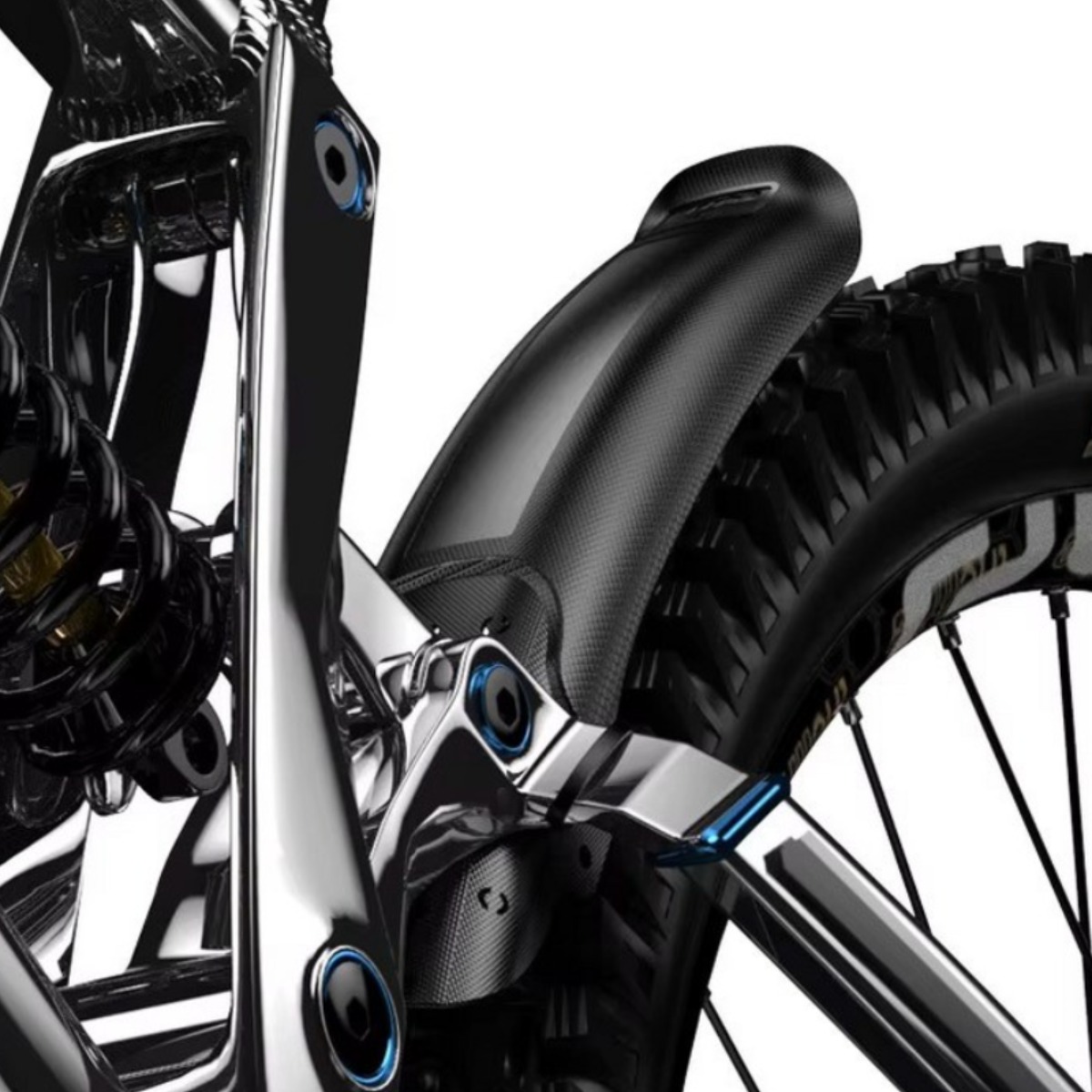 [ENLEE] MTB 자전거 머드가드 앞뒤겸용 흙받이 1개 - E바이크 흙받이, 블랙, 1개 9,900원