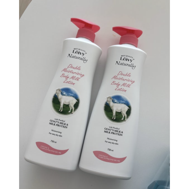 [1+1] 레이비 산양유 바디로션 대용량 750ml + 750ml / 플로럴코튼향 파우더리 꽃향기, 750ml, 1개 57,000원