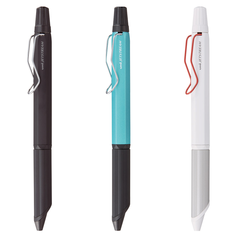 유니볼 제트스트림 엣지 3색볼펜 0.28mm SXE3-2503-28/edge 유성펜, 화이트레드 20,180원