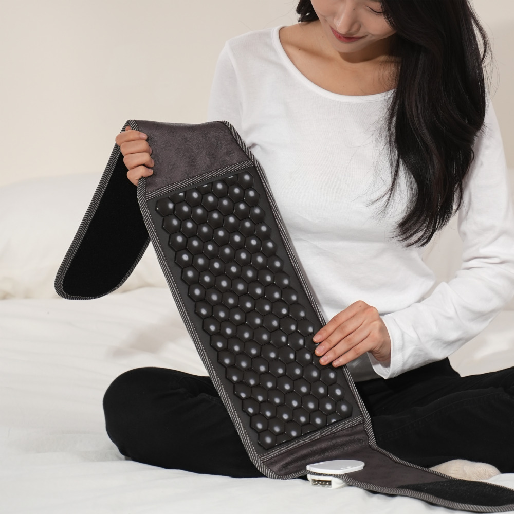 [26년 최신형 전자파없는] 한일 게르마늄 원적외선 허리 온열찜질기 복부 복대 어깨 무릎 전기 찜질매트 부모님 선물 추천, 모카브라운, HFB-B240 169,000원