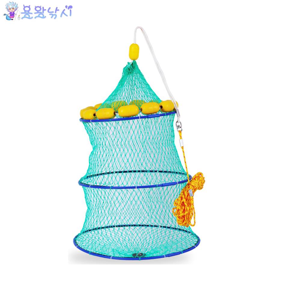 용왕낚시 부력살림망 바다 3단 바다살림망 낚시살림망 어망 고기망태기 11,500원