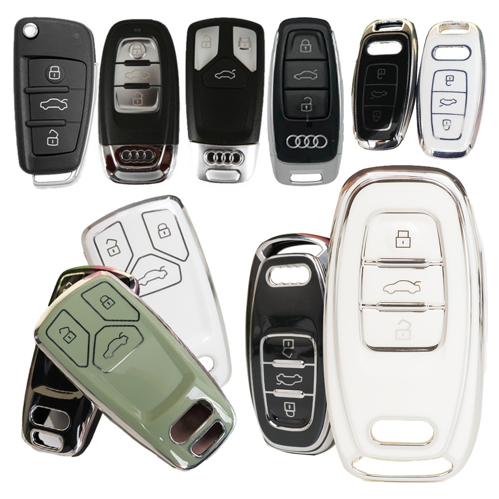바이어블 아우디 전차종 스마트키 차량용 TPU 풀커버 키케이스 키홀더 A3 A4 A5 A6 A7 A8 Q3 Q5 Q7 Q8 TT 6,900원