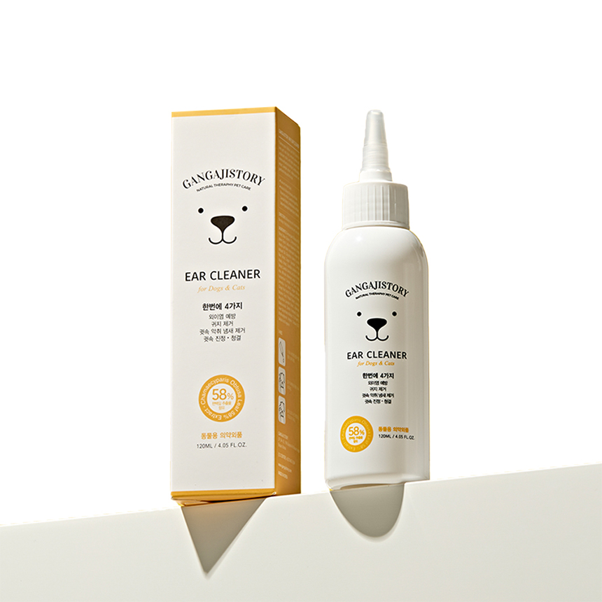 강아지스토리 저자극 강아지 귀 세정제 귀청소 외이염 염증 귓병 곰팡이 이어클리너 고양이 리무버, 1개, 120ml 15,120원