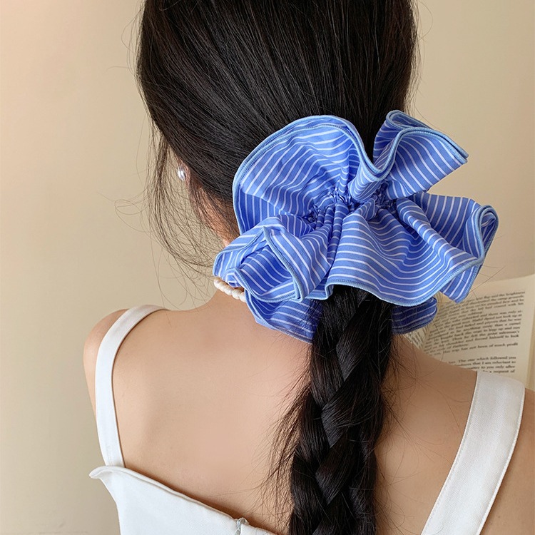 모이르벨라 여성용 아쿠아 스트라이프 헤어 슈슈 밴드 2개 15,900원