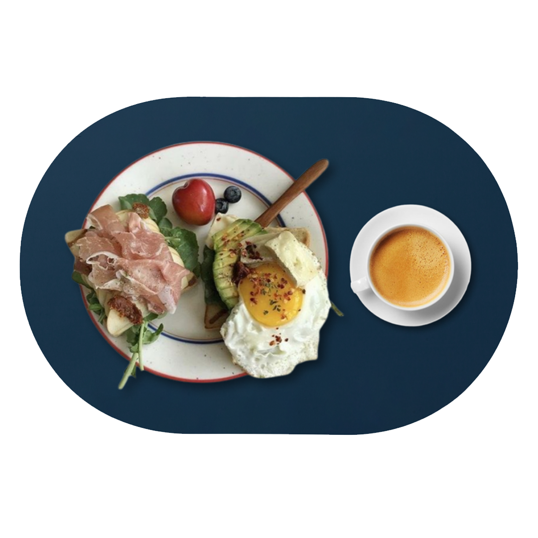 디아르 플래티넘 실리콘 방수 플레인 식탁매트, 다크네이비, 43 x 29.5 cm, 1개 8,900원