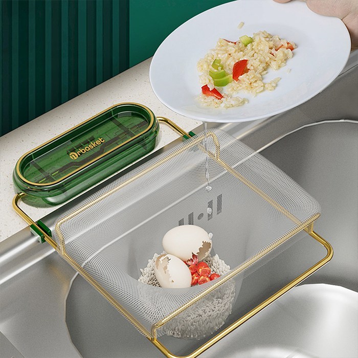 주방 싱크대 거름망 100매 거치대 세트 음식물 쓰레기 배수구 망 대 형 일회용 대형 배수 씽크 음식 찌꺼기 채망 음쓰 음식망 소 채 속 9,860원
