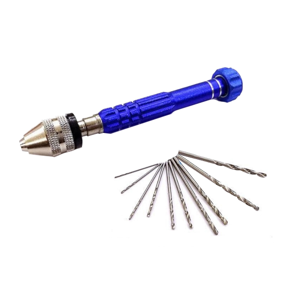 HD 프라모델 건담 건프라 컬러 핀바이스 블루 + 드릴날 10종 세트 12,500원