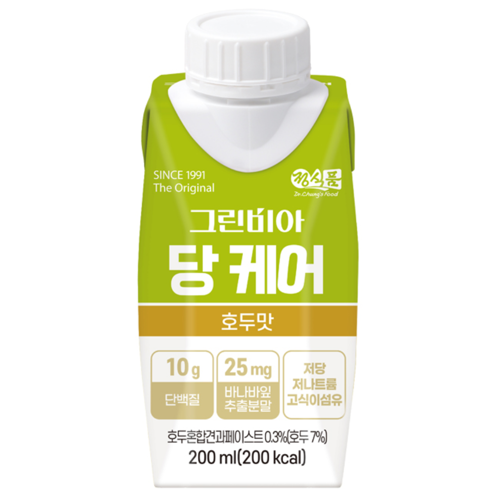 정식품 그린비아 당케어 호두맛 당뇨영양식 당뇨환자용균형영양식 혈당관리균형영양식 34,380원