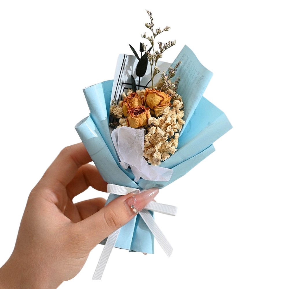 와일드 몬스터 납골당 봉안당 추모 성묘 조화 미니 장식 꽃다발 부착식, 블루 5,000원