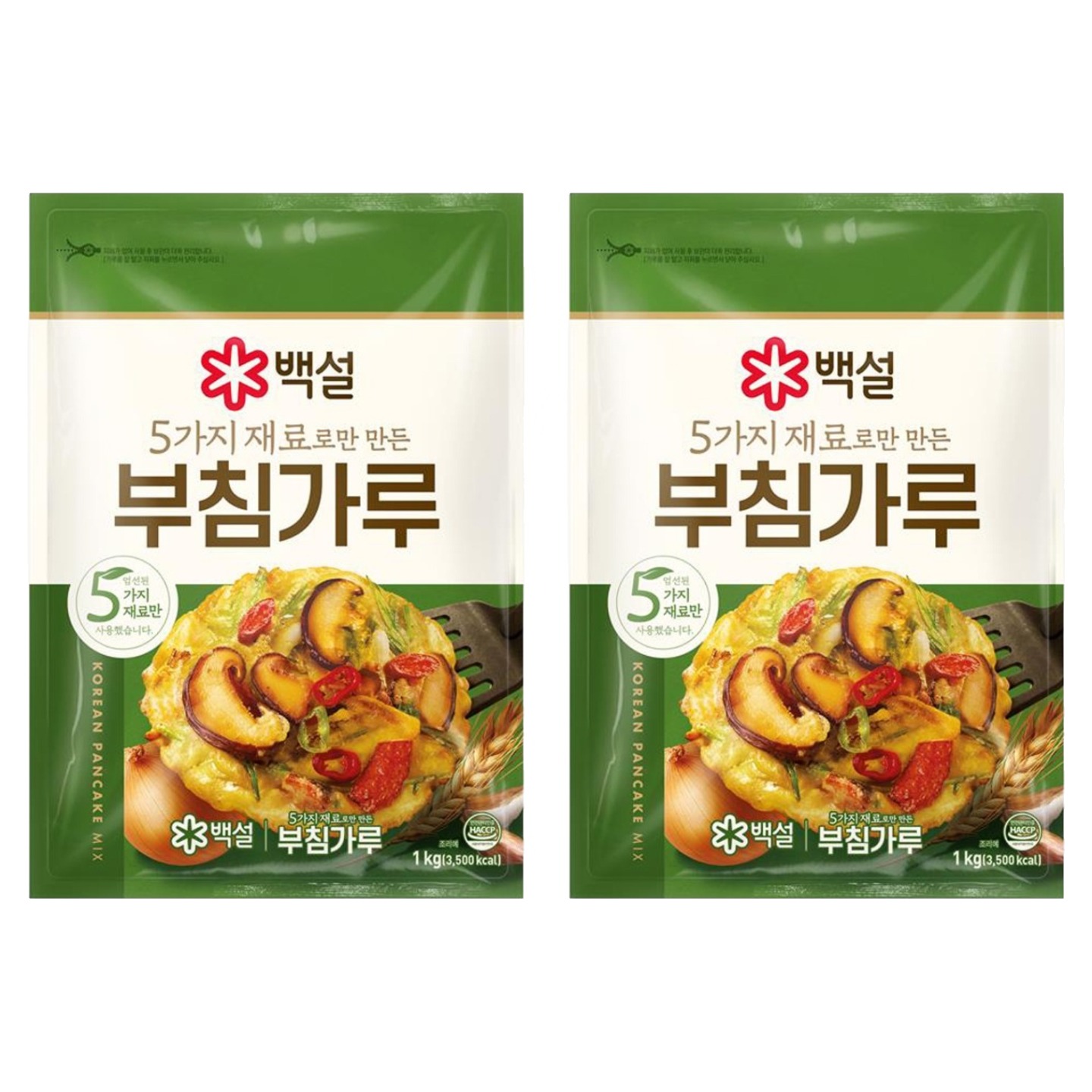 백설 5가지 재료로만 만든 부침가루, 1kg, 2개 6,360원
