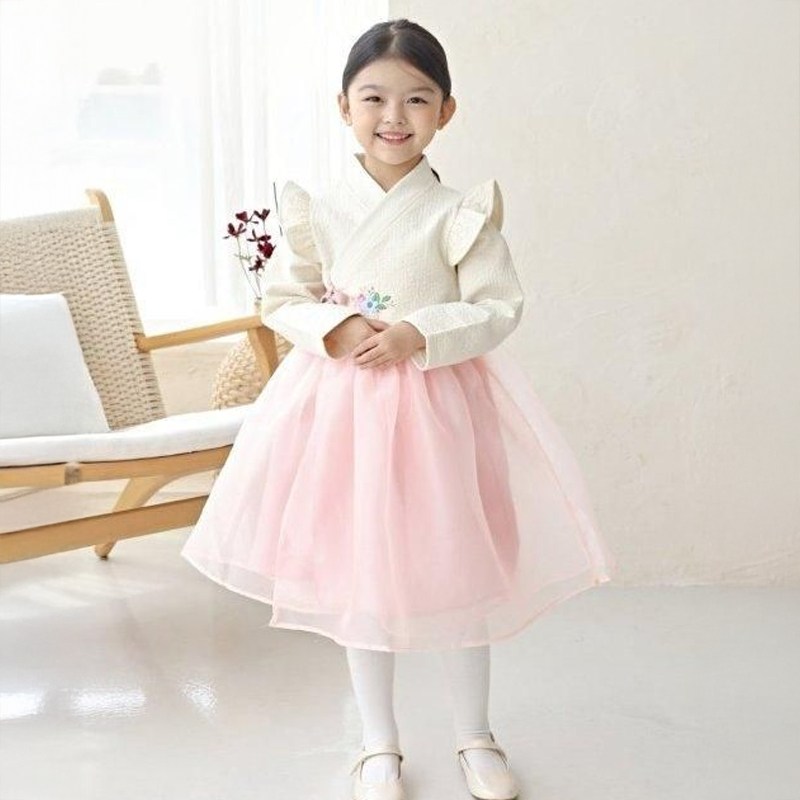 모모토리 국내제작 아동 유아 여아 플라워 핑크 분홍꽃 한복 원피스 공주드레스 설날 추석 돌잔치 45,000원