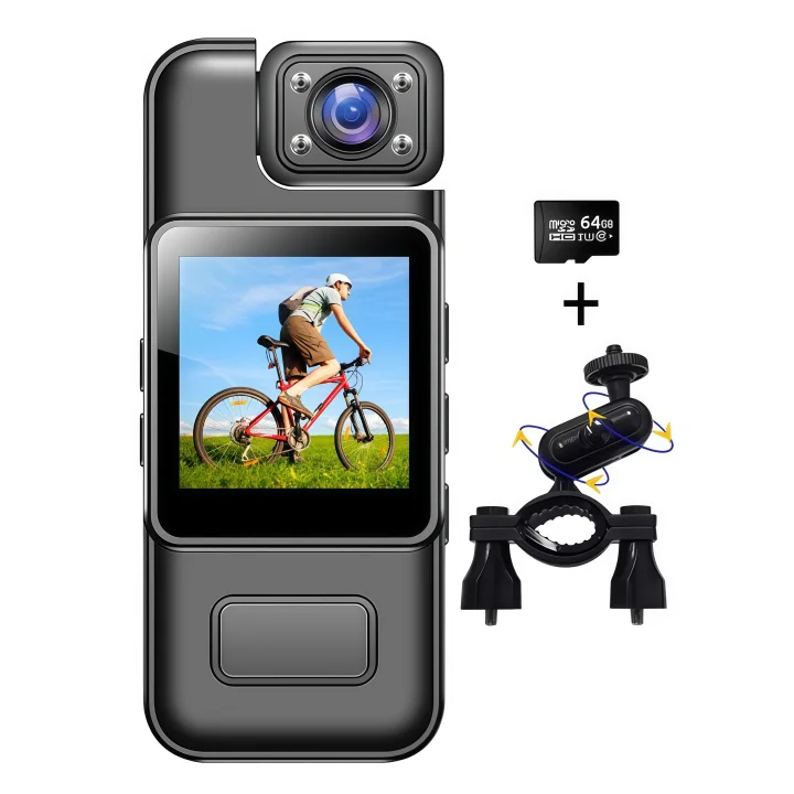 4K 미니 액션캠 휴대용 고화질 초소형 바디캠 오토바이 블랙박스 카메라 자전거블랙박스 49,300원