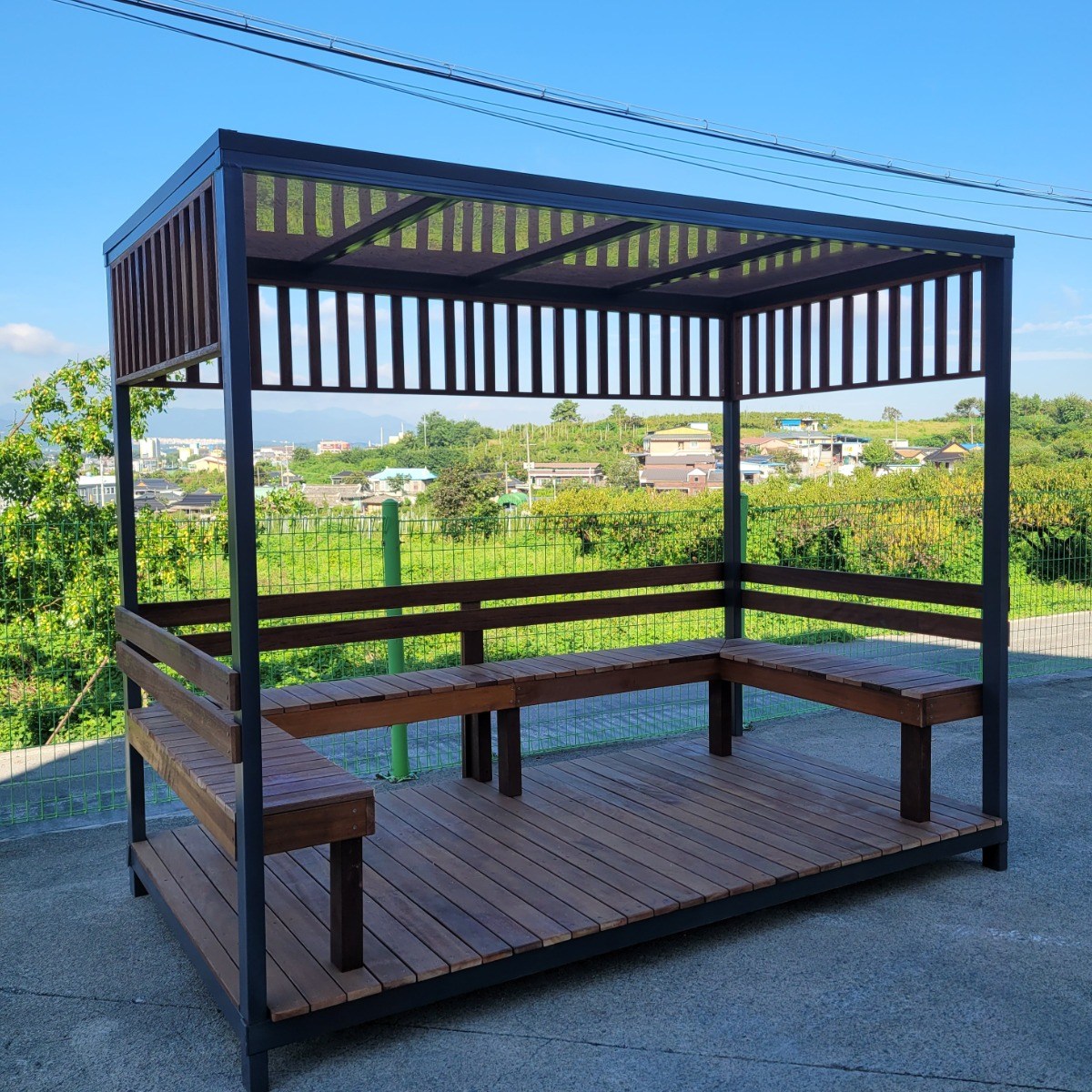 에코그린우드 파고라 바베큐 테라스 옥상 원두막 1,330,000원