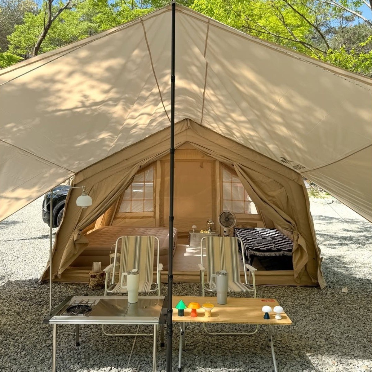 루디 에어텐트 면텐트 감성 쉘터 텐트 9.0, 9.0 베이지 1,100,000원