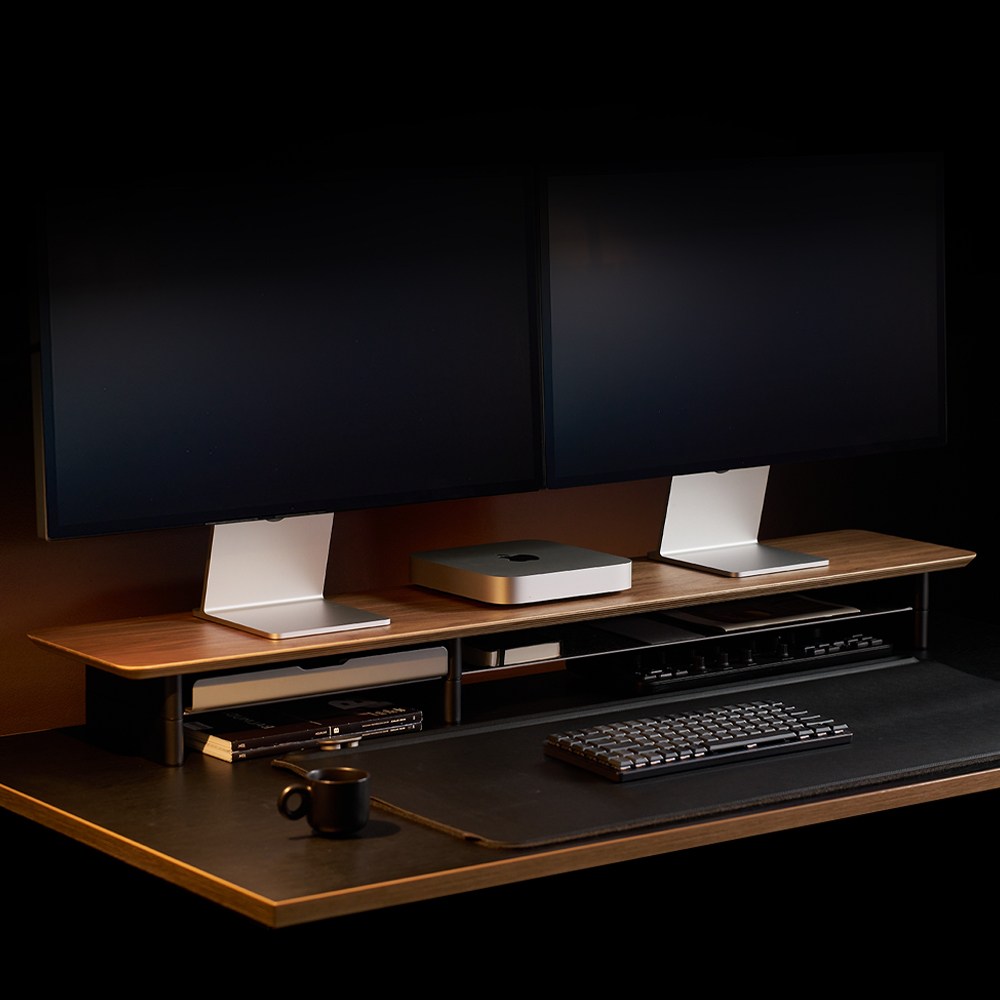 일리안 원목 프리미엄 모듈러 모니터 받침대 Large 듀얼 198,450원