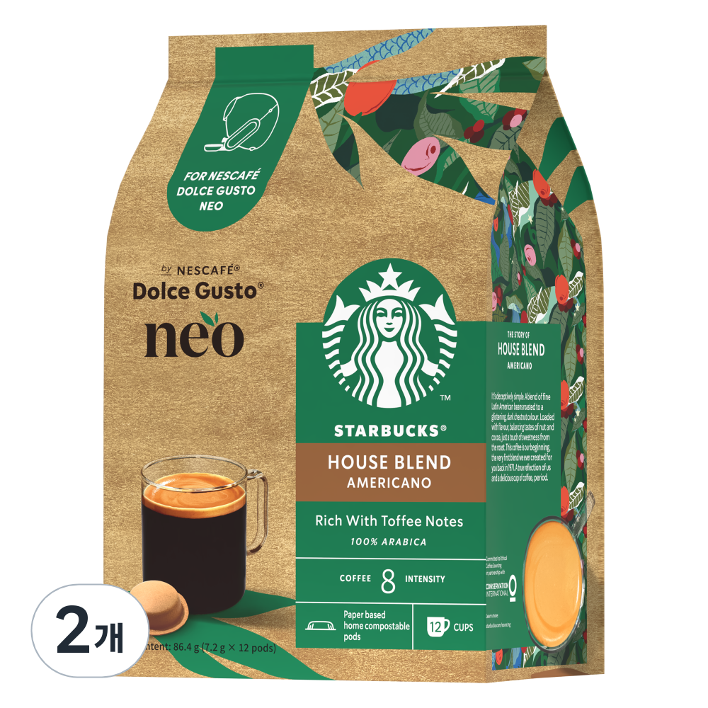 스타벅스 네오 하우스 블렌드 아메리카노 캡슐커피 21,380원