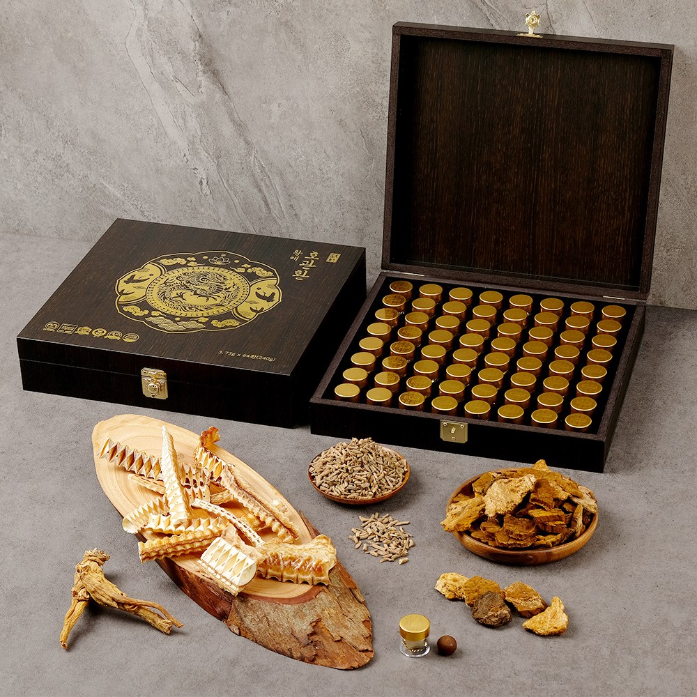 훤우 황제 호관환 64환/국내 최초 발효 꽃송이버섯 함유/침향환/최고급 목함/효도선물 95,000원