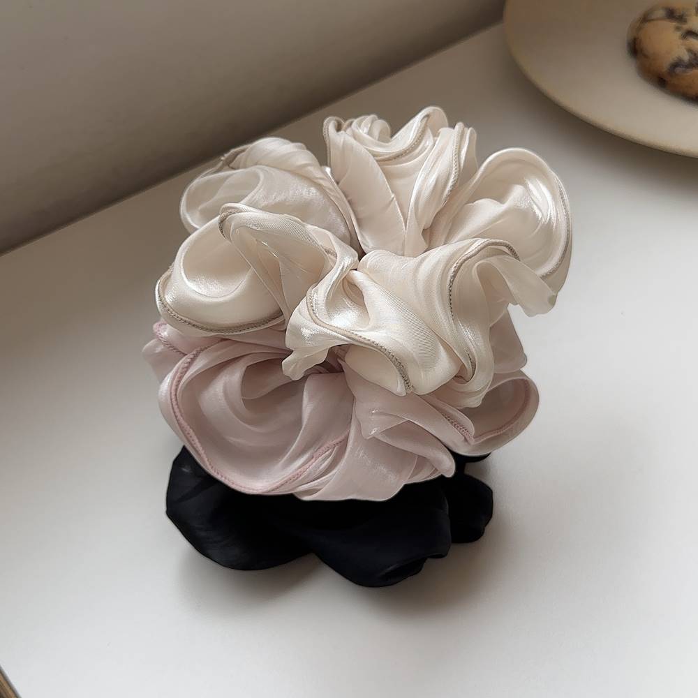 국산 새틴 실크 빅사이즈 왕 헤어 곱창 밴드 스크런치 머리끈 9,900원