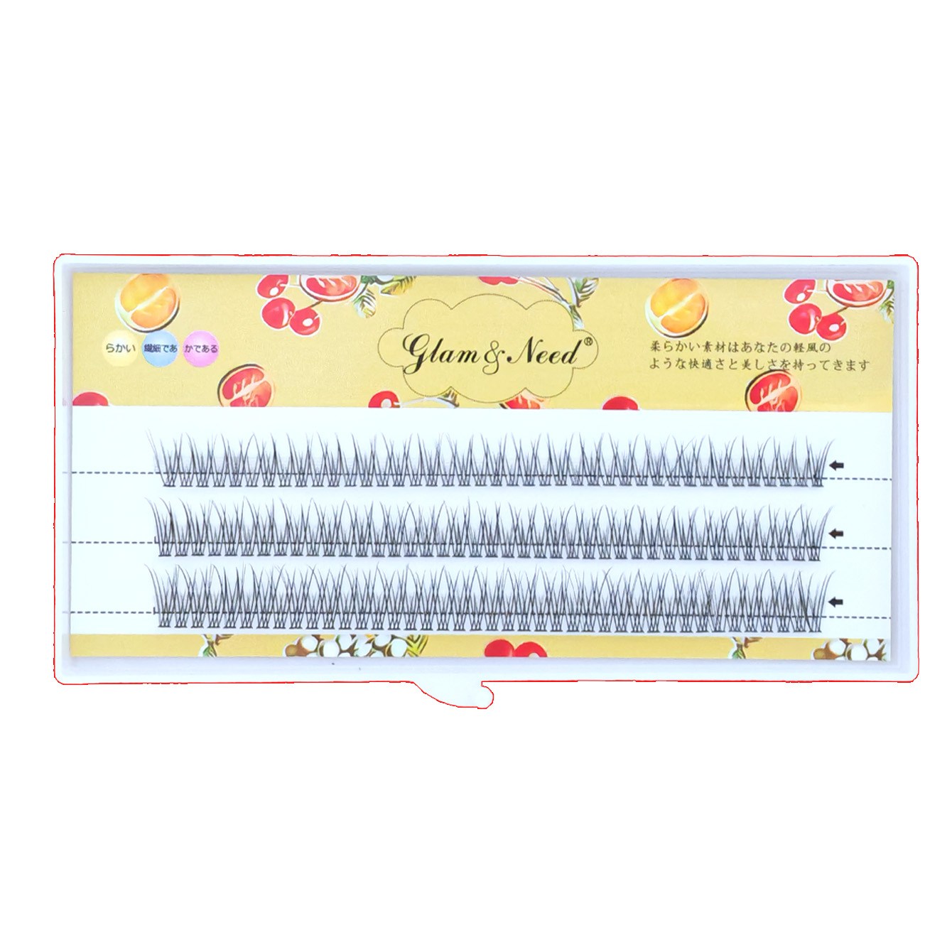 glam&need 인조속눈썹 에이(A)형(9-10-11mm); V형(5-6-7mm) ;Fishtail형(9-10-11mm) 언더부분 가닥 속눈썹 연장아이래쉬, 8,860원