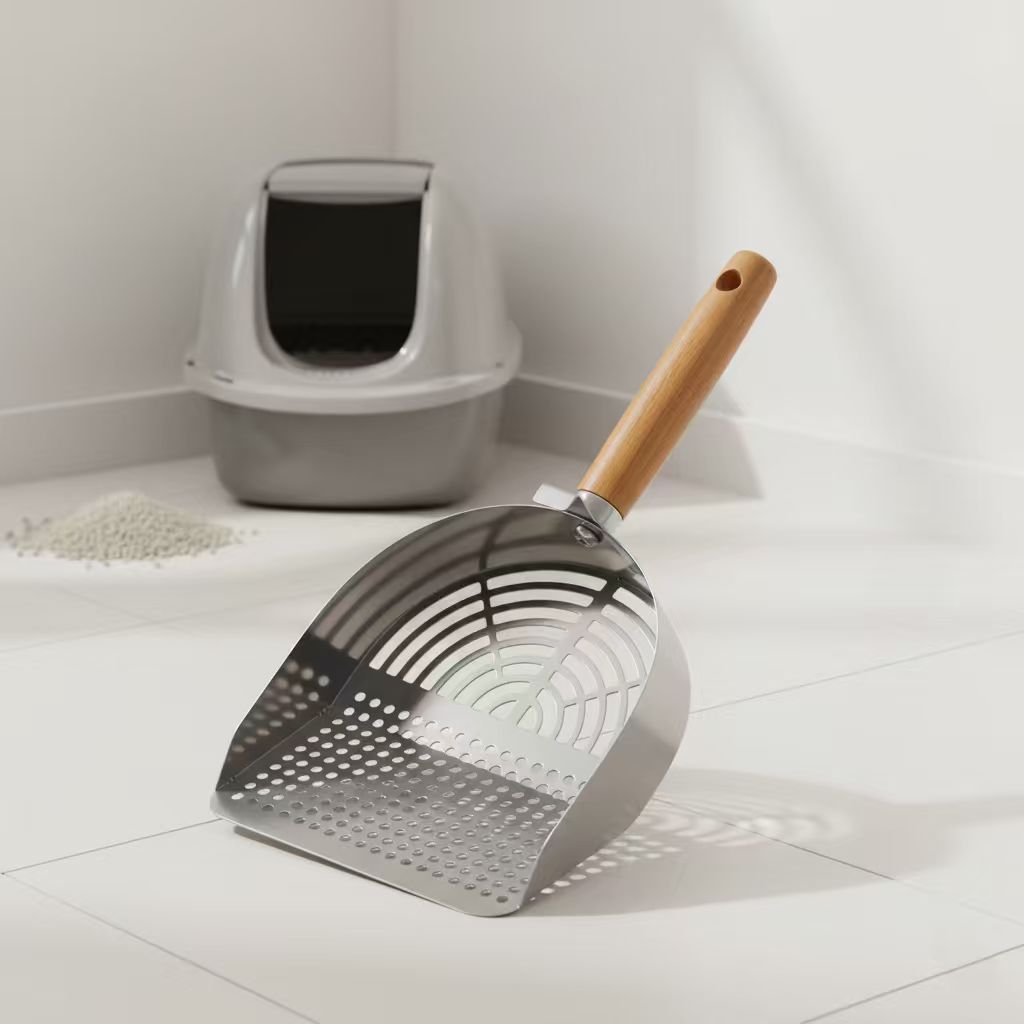 튼튼한 스테인리스 미세망 고양이 클린 모래삽 9,200원