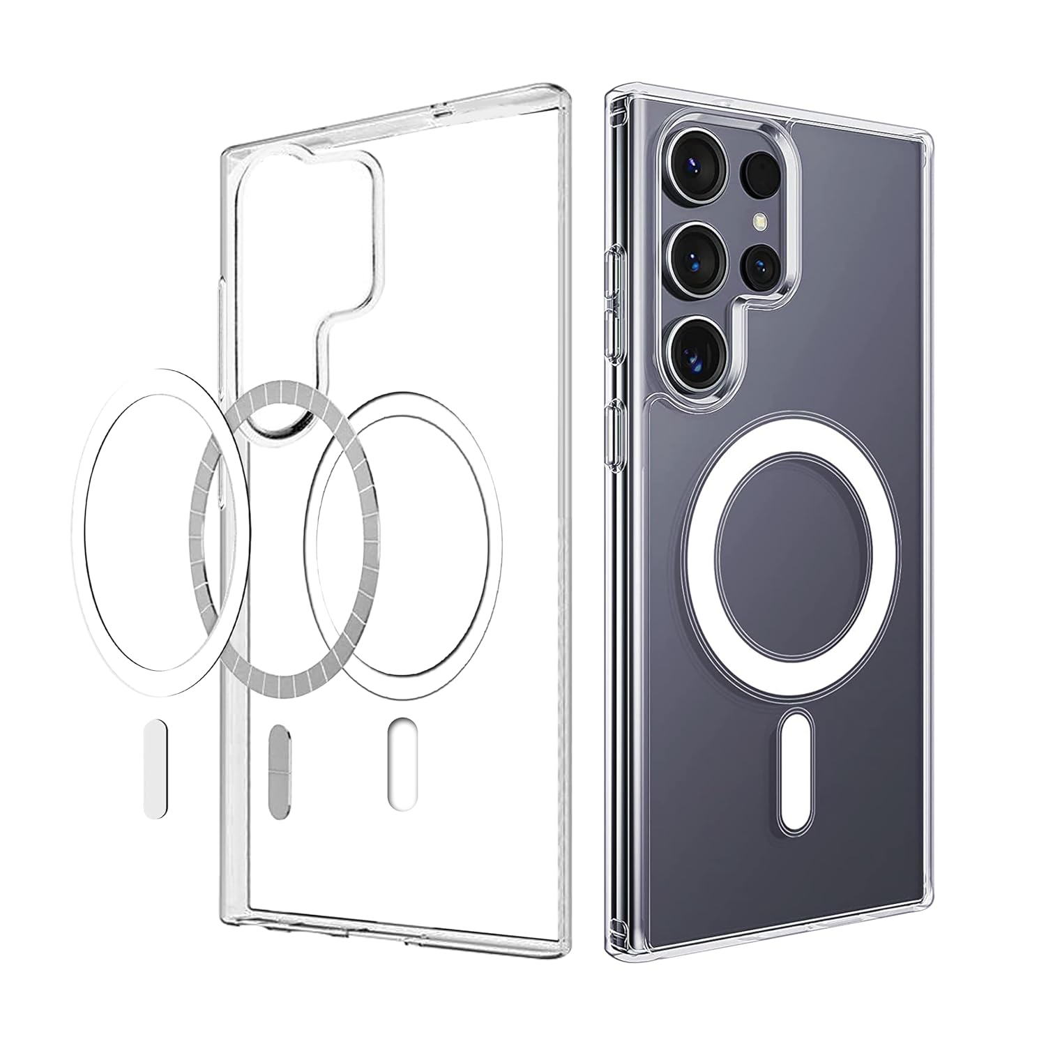 아리사 갤럭시 S24 / S25시리즈 투명 맥세이프 강력 마그네틱 젤하드 케이스 4,800원