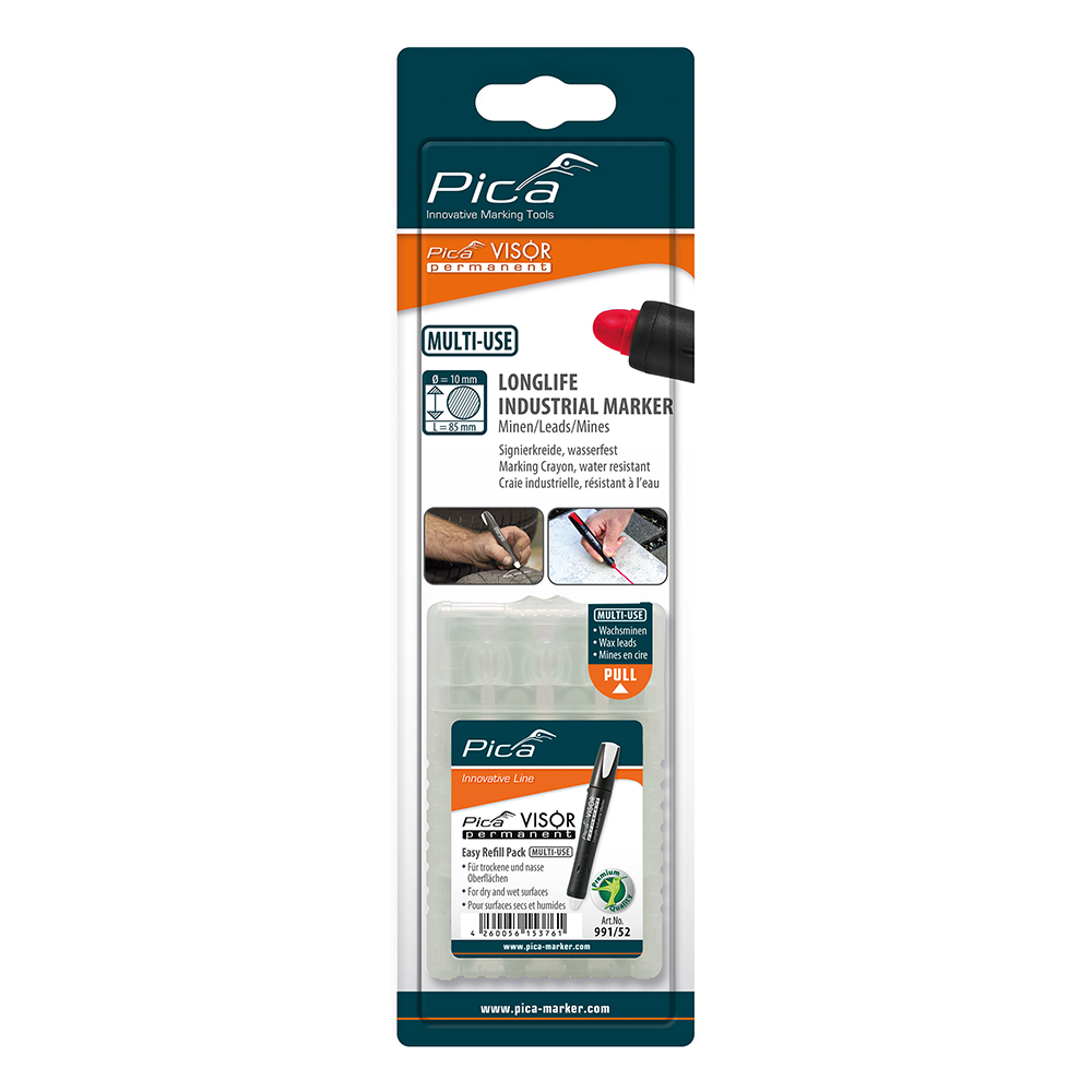 (공식) 피카마커 피카 Visor 영구마커 990 전용 리필심, 흰색 13,900원