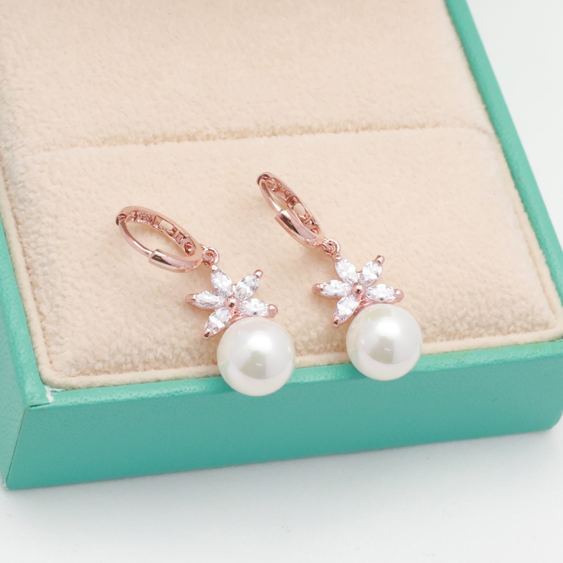 14k 18k 로즈골드  귀걸이  진주 딸랑이 원터치 (E699)체리스쥬얼리 349,520원