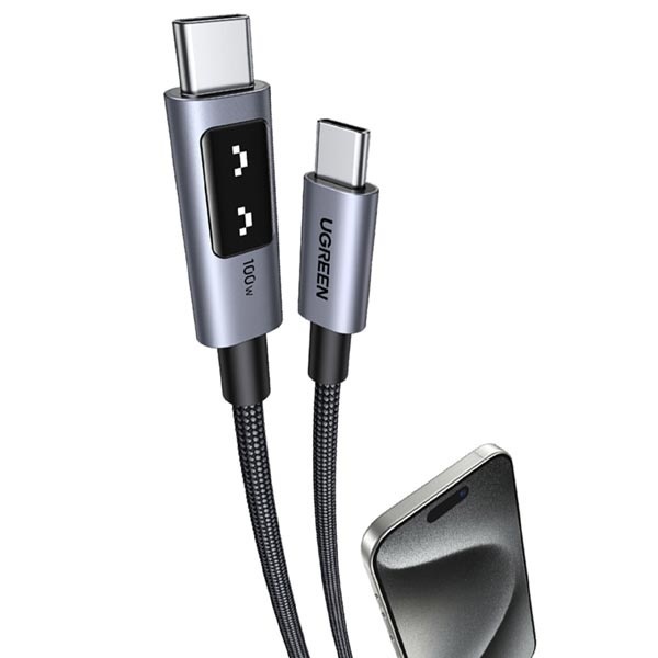 유그린 USB C PD 케이블 0.5m 100W 초고속충전 검정 12,900원