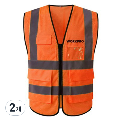 워크프로 신호수조끼 메쉬 주황 WP378015 15,260원