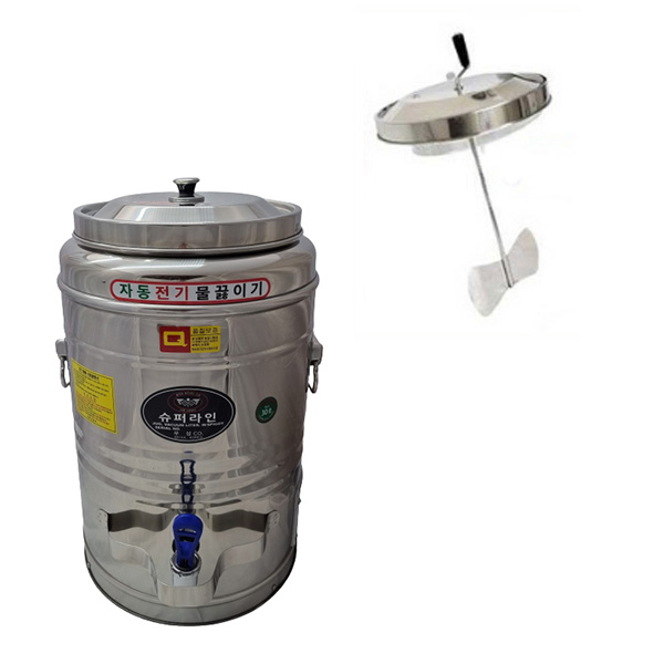 우성금속 슈퍼라인 장국젓개 보온보냉물통 온수통 12호~80호(전기로끓이는기능X) 155,000원