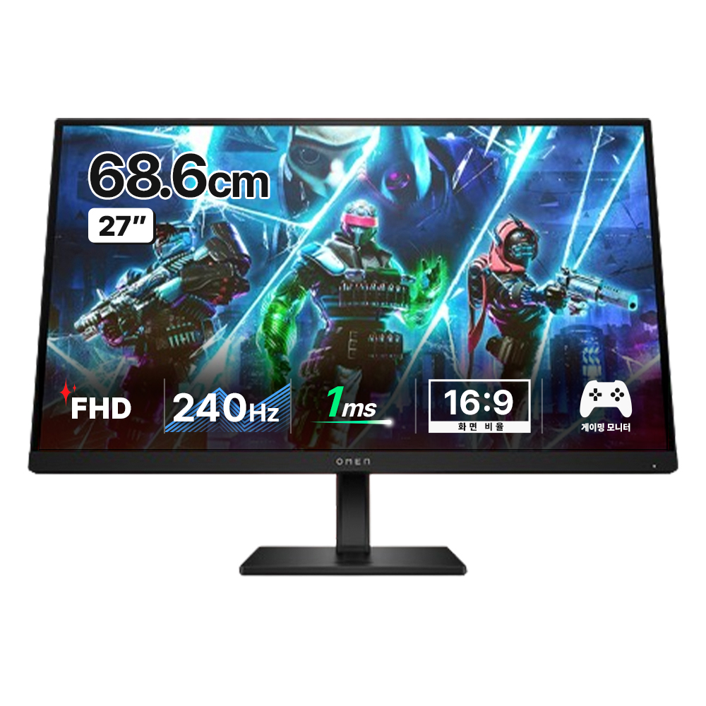 HP FHD 오멘 240Hz 게이밍 모니터, 68cm, 780G6AA 401,550원