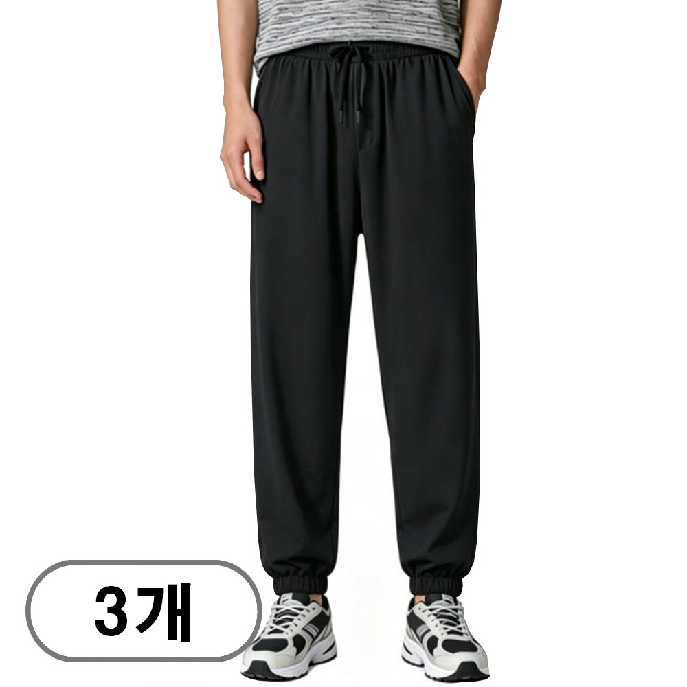 차쿠 1+1+1 남성 여름 조거팬츠 아이스 냉촉감 운동 바지 쿨바지 트레이닝팬츠 작업복 바지 27,800원
