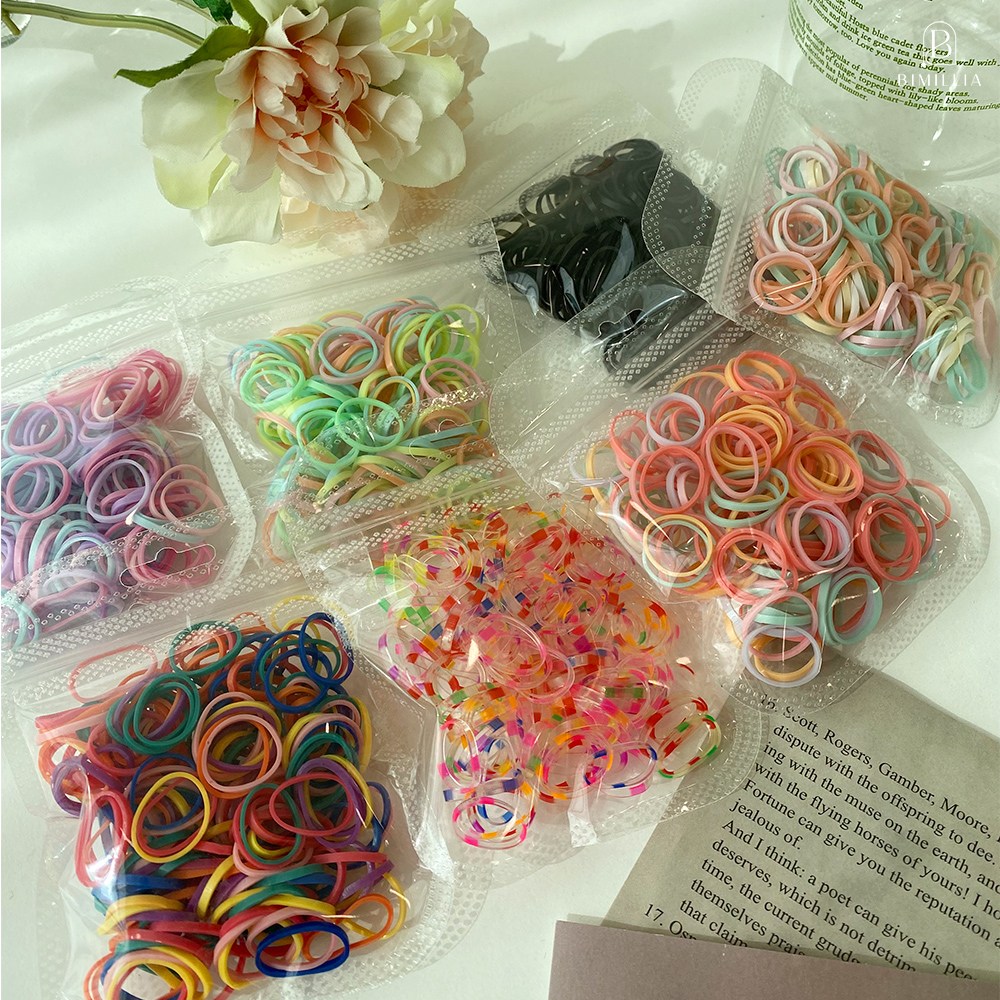 미미밴드 대용량 소포장 고무줄 머리끈 헤어끈 애견 고무줄 짱짱한머리끈 머리고무줄 13,900원