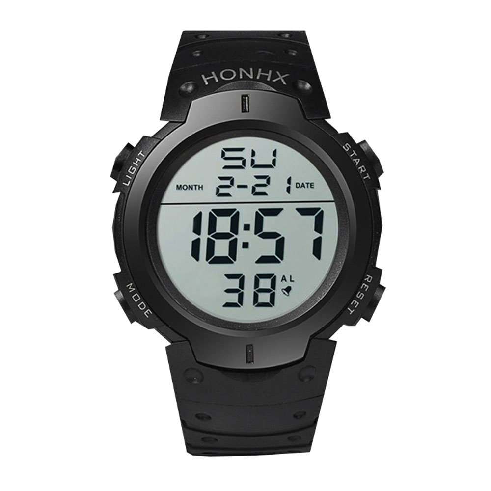스포츠 레져 LED 알람 방수 부모님 군인 학생 큰 화면 디지털 전자 손목 시계 9,900원
