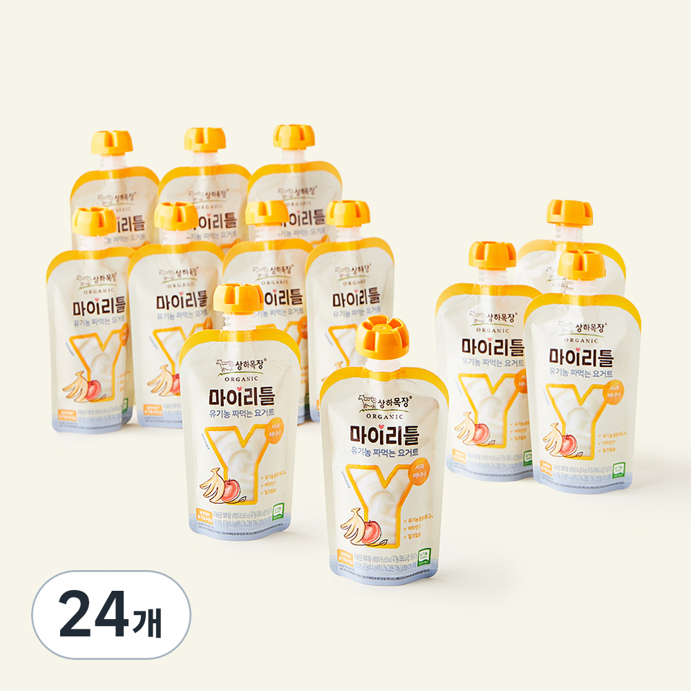 상하목장 마이리틀 유기농 짜먹는 요거트 사과바나나 23,240원