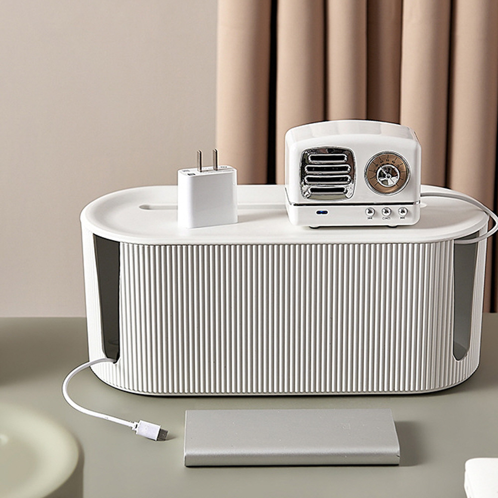 구디푸디 프렌치 모던 템바보드 멀티탭정리함, 크림화이트, 1개 12,500원