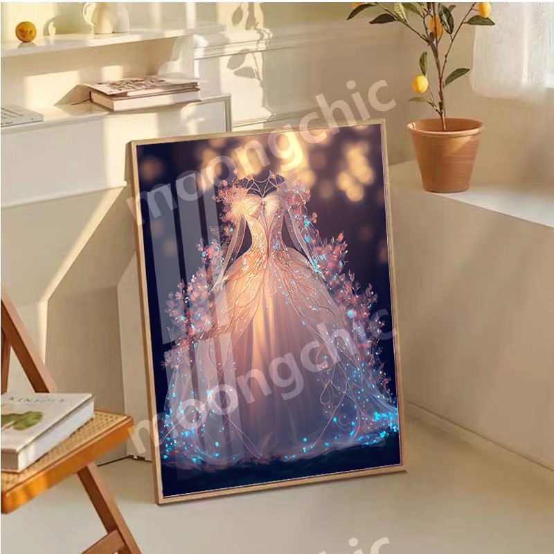 보석십자수 원형 쉬운 취미 비즈 풍성한 웨딩드레스, 1개 34,000원