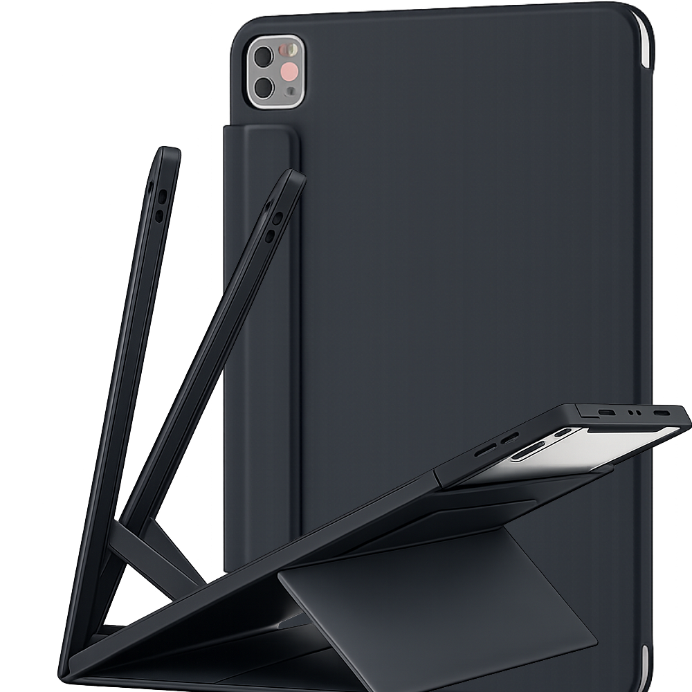 모키보 프리앵글 각도조절이 되는 아이패드 케이스 세로 거치대 커버 에어 미니 프로 호환 펜슬수납 마그네틱 - 플렉스, 블랙, 1개 44,900원
