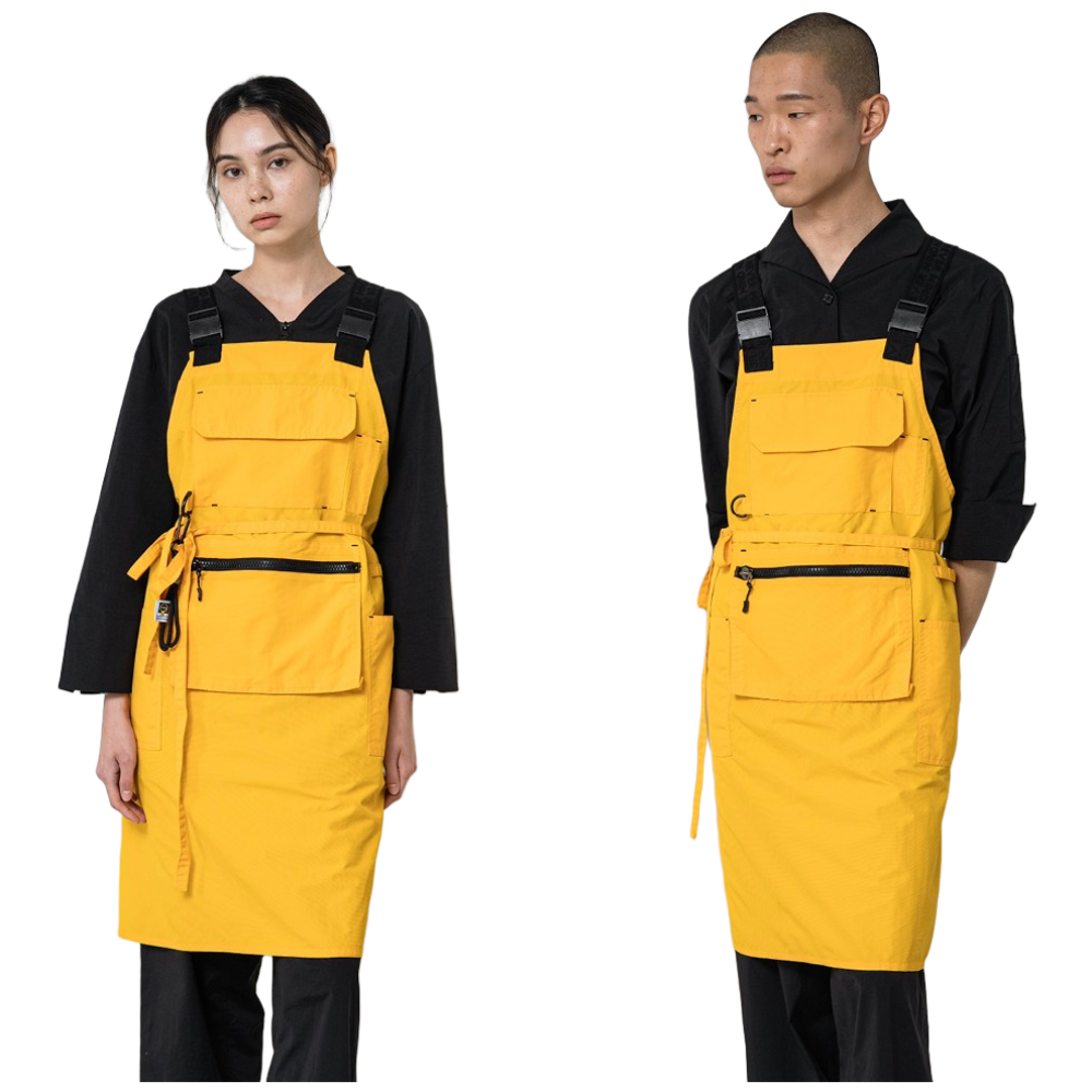 제이앤제이몰 카페 공방 바리스타 생활발수_ 지퍼 플로 앞치마(X형), 1개, 옐로우 43,000원