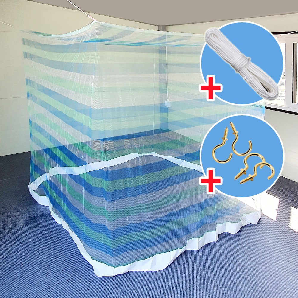 품질좋은 국산 사각 모기장 1~10인용 실내 거실 침대 야외 텐트 캐노피, 화이트 15,900원