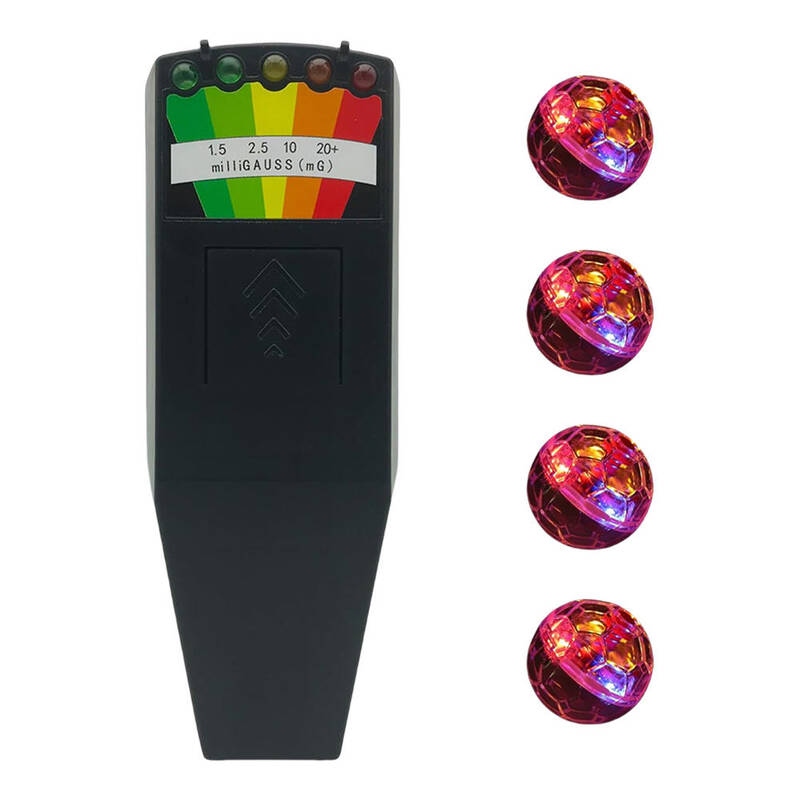 4 모션 라이트 업 고양이 공과 5 LED EMF 미터 휴대용 전자기 탐지기 필드 자기 모니터 유령 장비 키트 31,000원