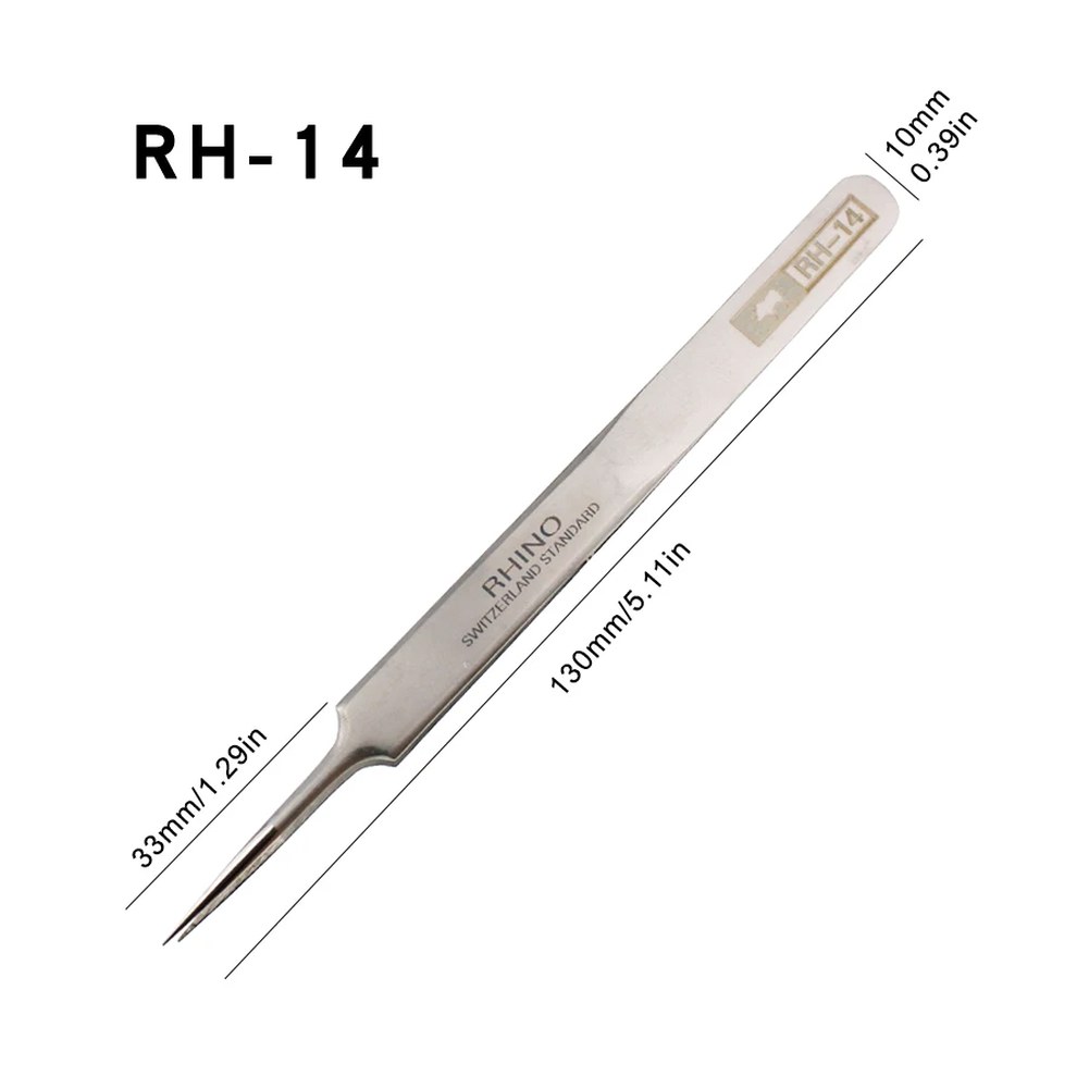 RHINO RH 시리즈 산성 방지 클램핑 수리용 휴대폰 전자 고정밀 하드 핀셋 도구 슈퍼 15,600원