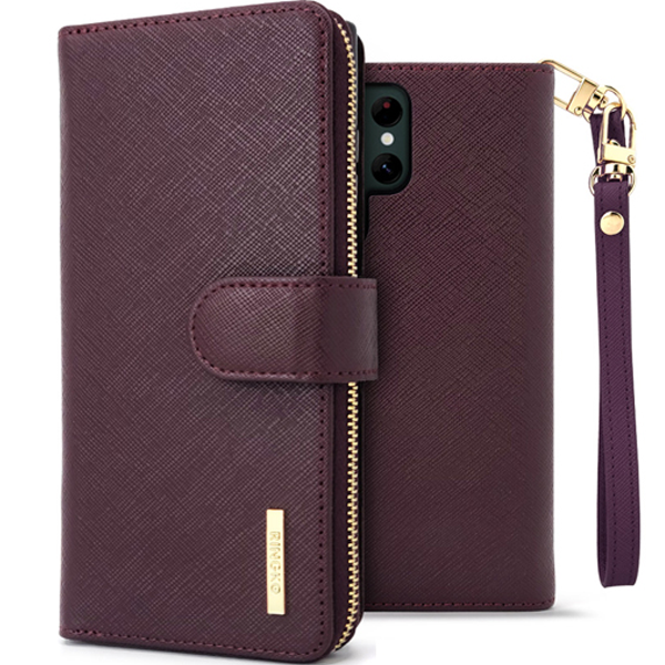 RINGKO SAFFIANO 가죽 지퍼 월렛 다이어리 휴대폰 케이스 18,270원