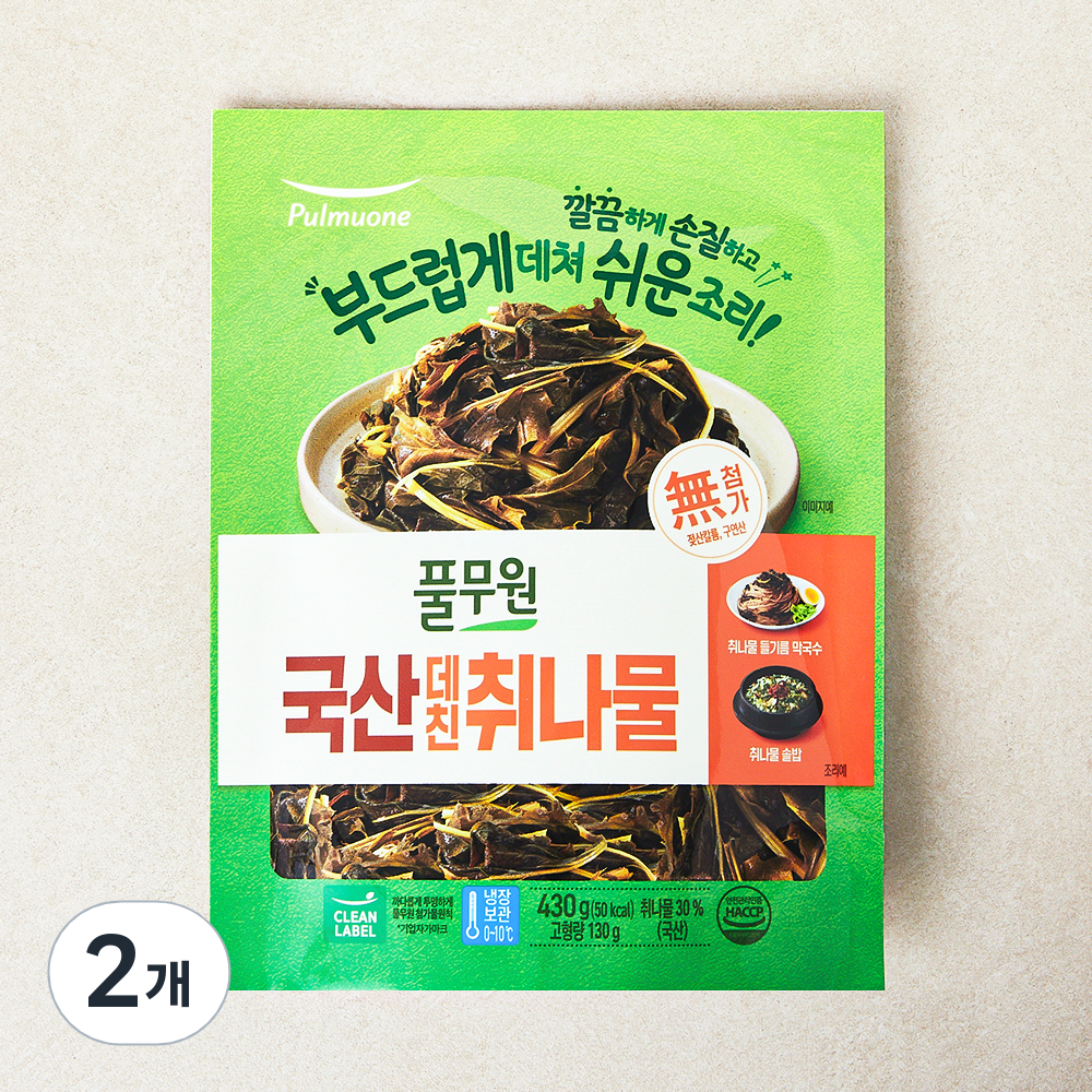 [로켓프레시] 풀무원 국내산 데친 취나물 8,490원