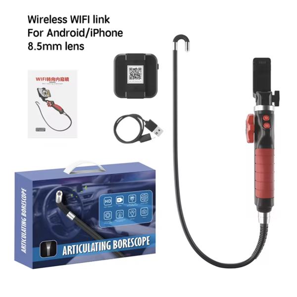 산업용내시경카메라 탐지기 관로탐지기 하수도 360 ° 3.9mm/6.4mm/8.5mm 렌즈 200W 1080P HD 조향 내시경 엔진 탄소 감지 안드로이드/아이폰 호환호환 W 123,620원