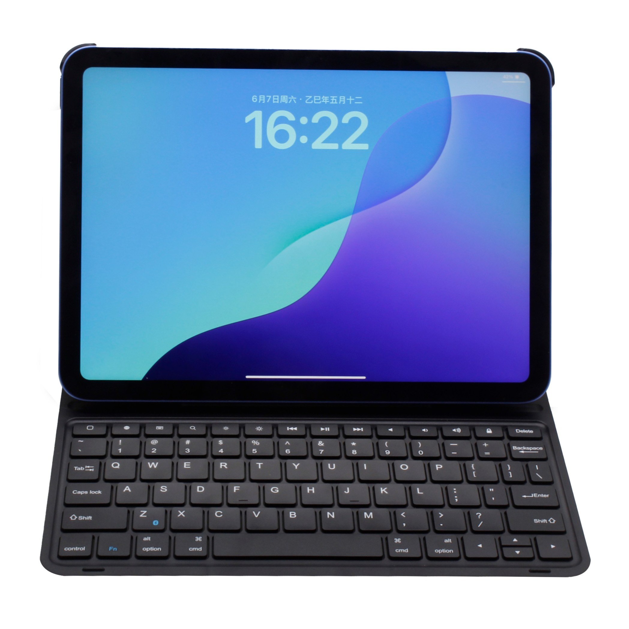 HUO JI 아이패드 2가지 각도 슬림 키보드 케이스 iPad Air 11형(M2/M3) + iPad Air 10.9형(4/5세대) + iPad Pro 11형(1/2/3/4세대), 1개, 블랙, 무선 키보드 59,900원