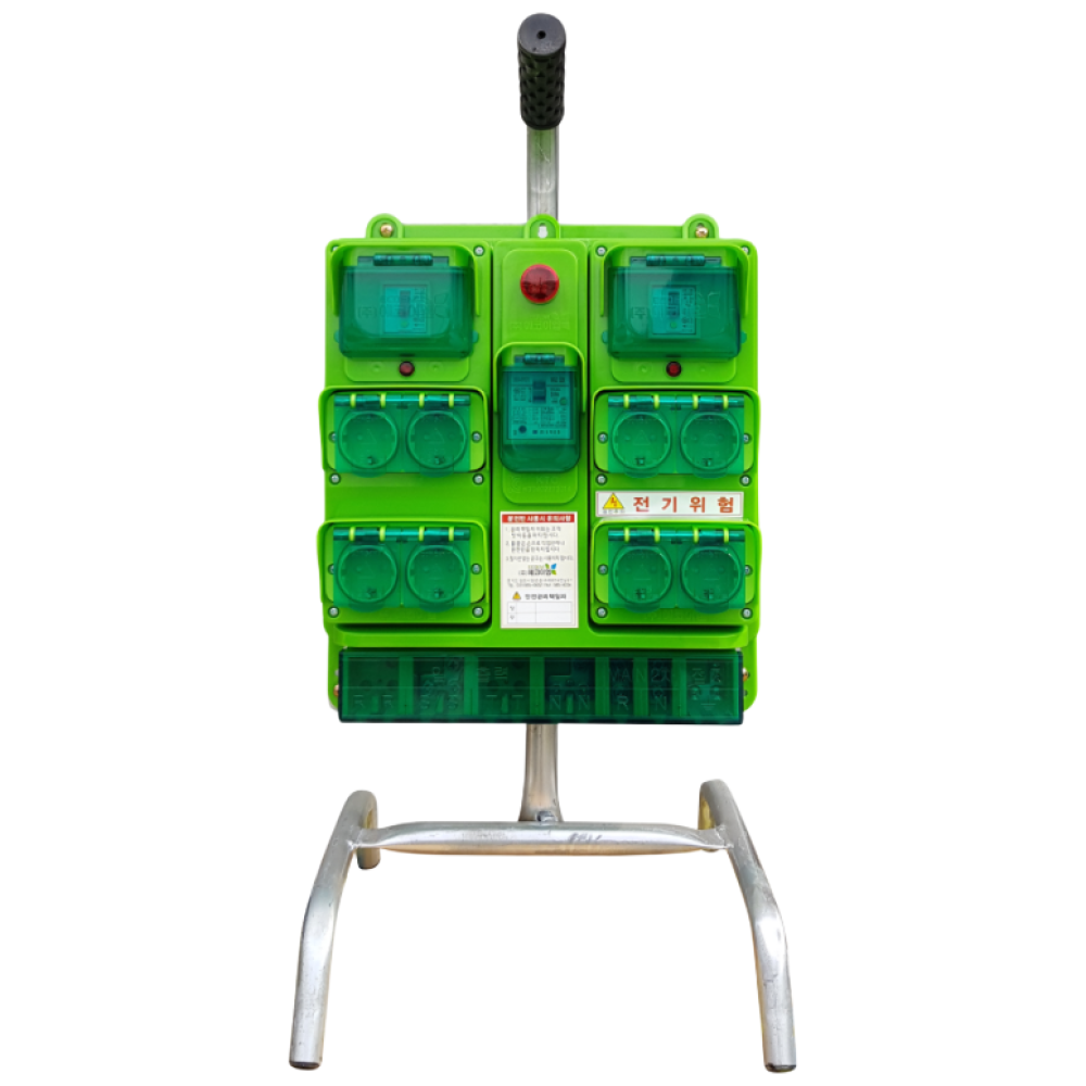 에코이엠 가설용 8구콘센트함 자립형 / 메인 차단기 1EA, 좌 & 우 차단기 2EA 선택 구매 / 임시가설 분전함 / 계단분전반 / 8구 콘센트 분전함, 1개 136,000원
