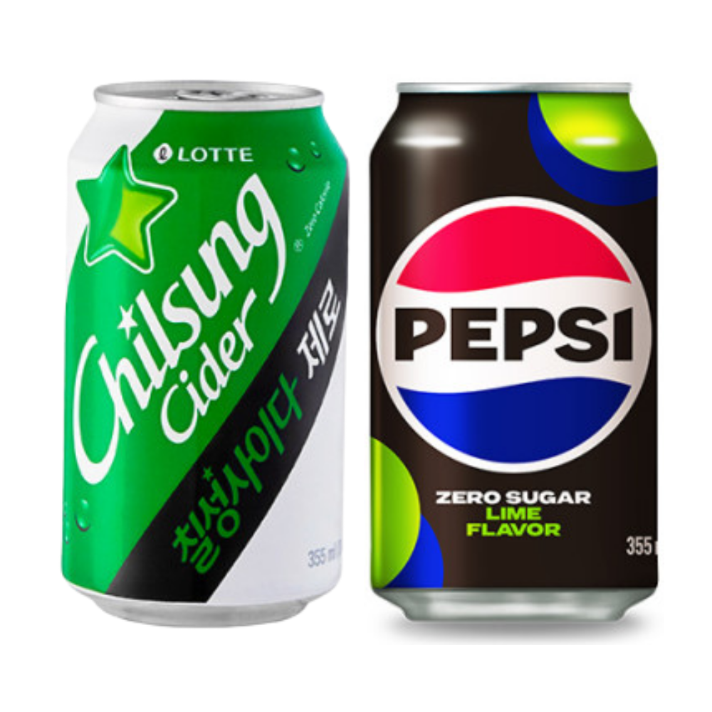 칠성사이다 제로 355ml 24입 + 펩시콜라 제로 업소용 355ml 24입 39,900원